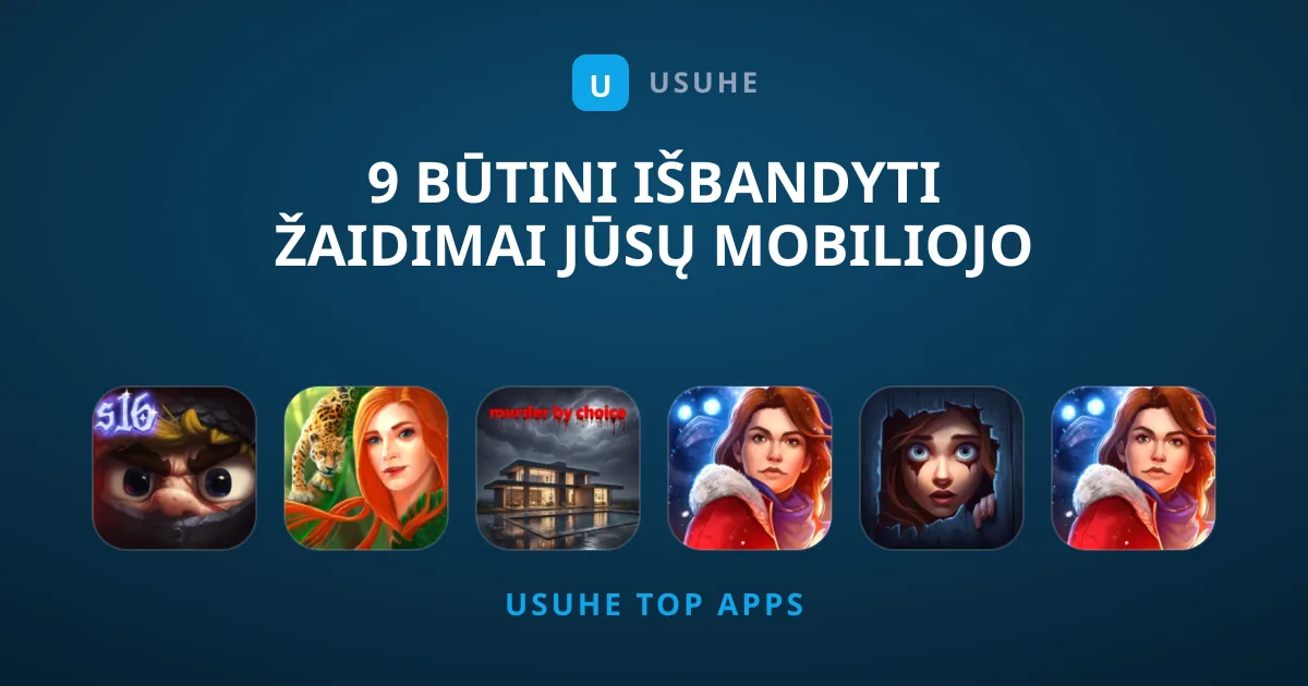 9 Būtini Išbandyti Žaidimai Jūsų Mobiliojo Telefono Ekranui